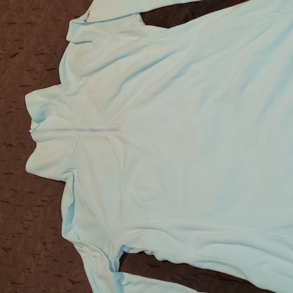 Half zip fleece, light green, size L